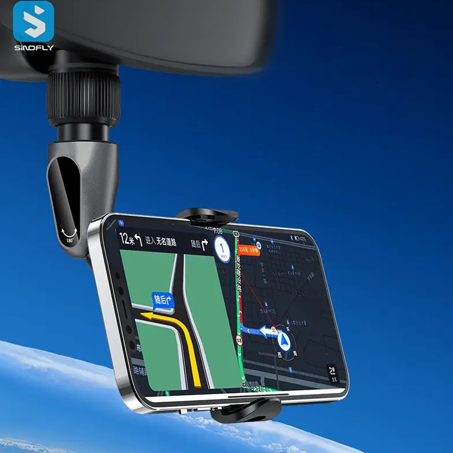 Miniatura 4 de Soporte Celular Carro Espejo S802